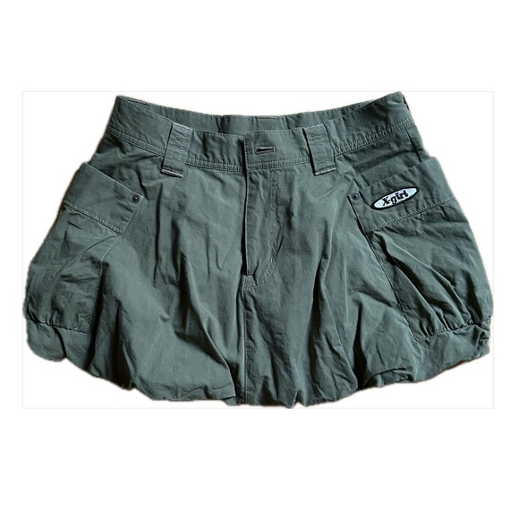 X-girl balloon cargo bubble mini skirt